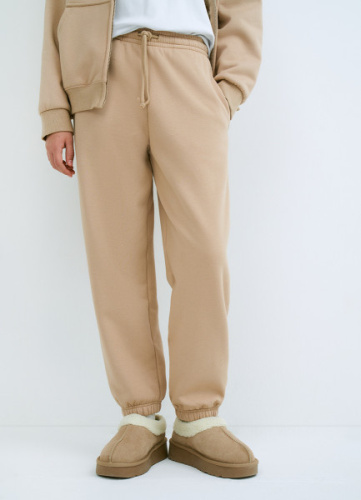 Трикотажные брюки для девочек, Бежевый