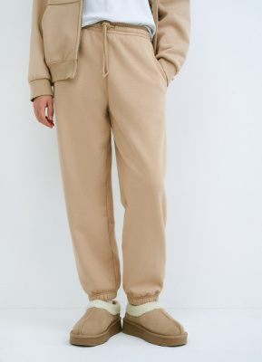 Трикотажные брюки для девочек, Бежевый