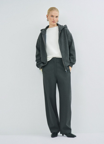 Трикотажные брюки О-силуэта, Серый