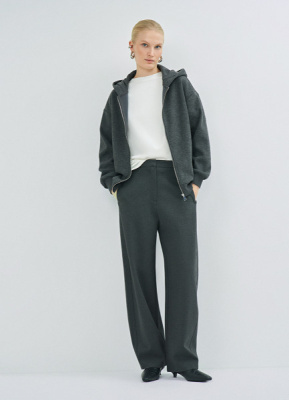 Трикотажные брюки О-силуэта, Серый