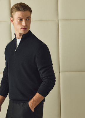 Джемпер из шерсти мериноса, Черный