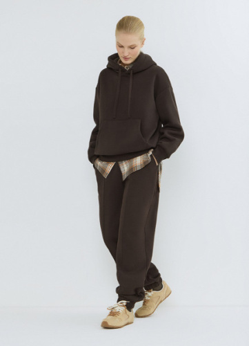 Флисовое худи, Коричневый
