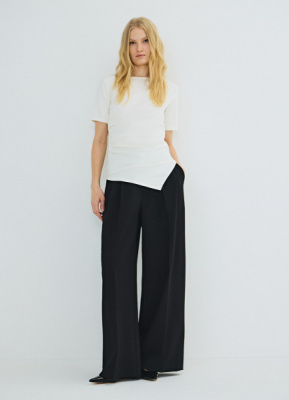 Футболка с драпировкой, Белый