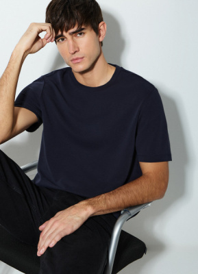 Футболка из гладкой ткани, Синий