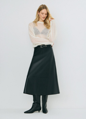 Джемпер оверсайз из пряжи с мохером, Белый