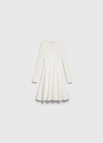 Вязаное платье для девочек, Бежевый