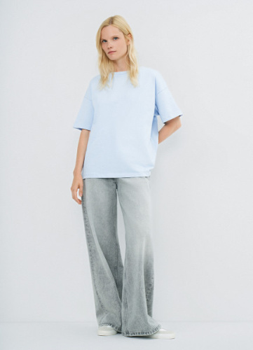 Футболка оверсайз, Голубой
