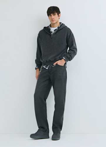 Прямые джинсы Straight, Серый