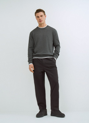 Брюки с эластичным поясом, Серый