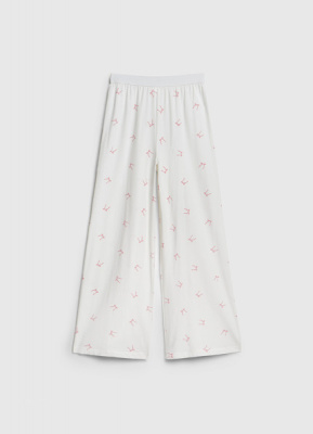 Пижамные брюки для девочек, Белый