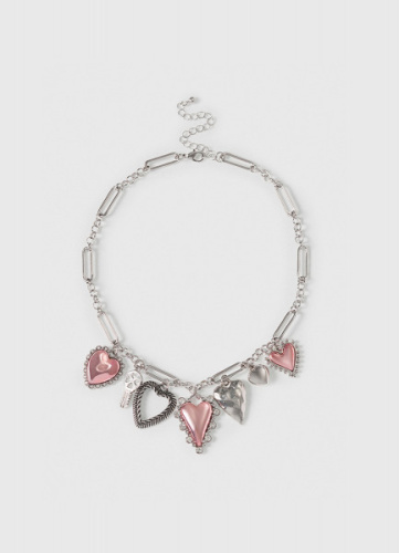 Ожерелье с подвесками для девочек, Серебряный