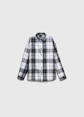 Рубашка из фланели для мальчиков, Серый