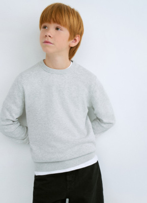 Вязаный джемпер для мальчиков, Серый