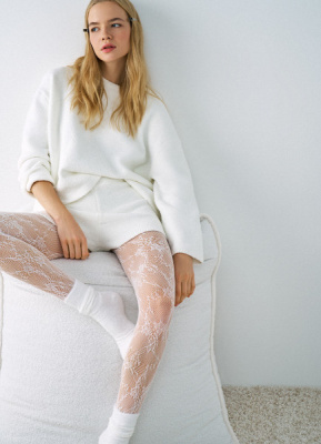 Мягкий джемпер оверсайз, Белый