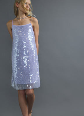 Платье с пайетками для девочек, Фиолетовый