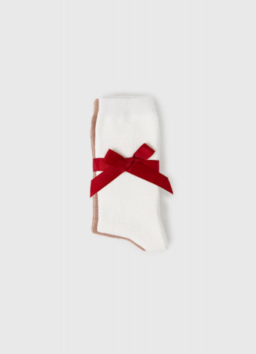 Пушистые носки, 2 пары, Бежевый