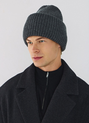 Шапка из смесовой шерсти, Серый
