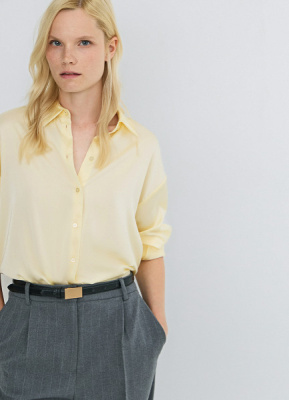 Блузка из сатина, Желтый