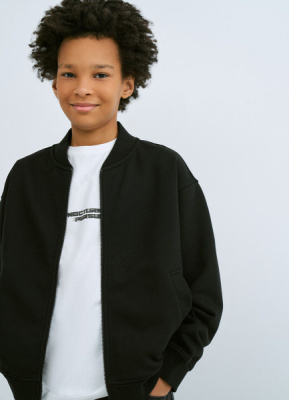 Бомбер для мальчиков, Черный