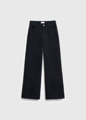 Широкие джинсы Wide Leg для девочек, Черный