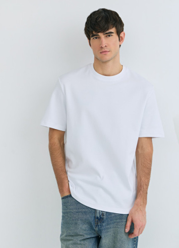 Футболка из плотного хлопка, Белый