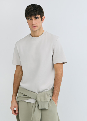 Футболка из плотного хлопка, Белый