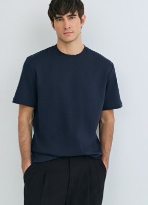 Футболка из плотного хлопка, Синий