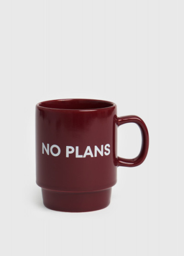 Кружка с надписью в картонной упаковке, Красный