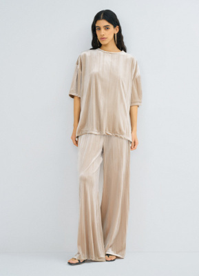 Бархатная футболка, Бежевый