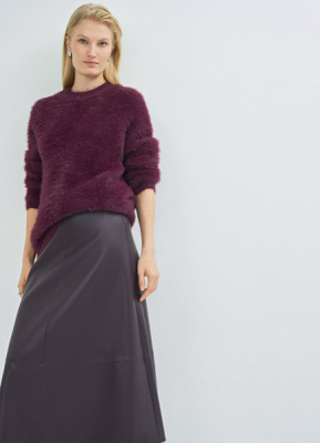 Джемпер из пушистой пряжи, Фиолетовый