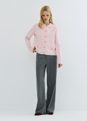 Кардиган на пуговицах, Розовый