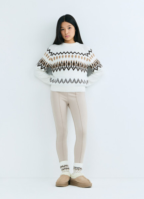 Легинсы для девочек, Бежевый