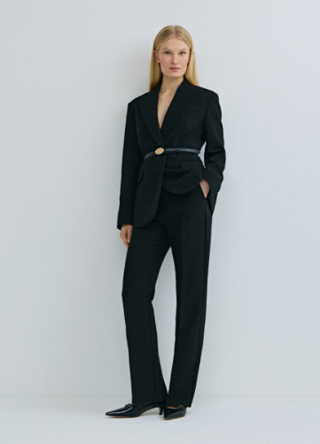 Расширенные книзу брюки, Черный