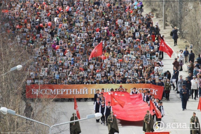 ИНФОГРАФИКА: «Бессмертный полк» в Якутске / ЯСИА Якутск Якутск Республика Саха (Якутия)