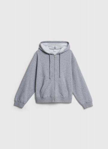 Толстовка на молнии для девочек, Серый