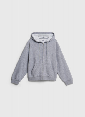 Толстовка на молнии для девочек, Серый