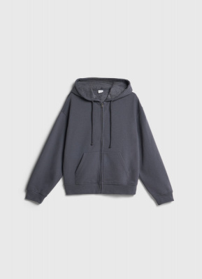 Толстовка на молнии для девочек, Серый