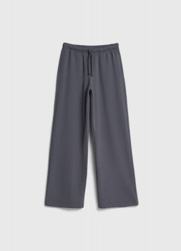 Широкие трикотажные брюки для девочек, Серый