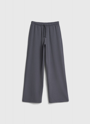 Широкие трикотажные брюки для девочек, Серый