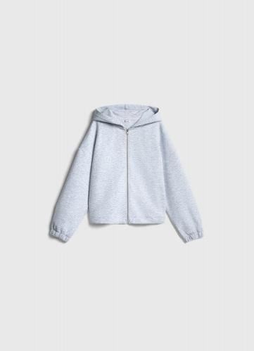Толстовка на молнии для девочек, Серый