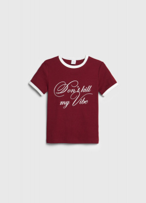 Футболка в рубчик для девочек, Фиолетовый