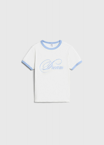 Футболка в рубчик для девочек, Голубой