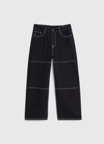Джинсы Wide leg для мальчиков, Черный