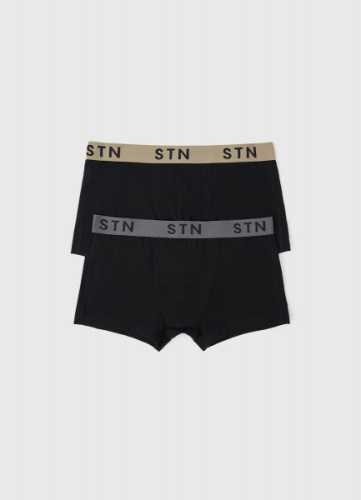 Трусы-транки, 2 шт., Черный