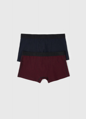 Трусы-транки, 2 шт., Красный