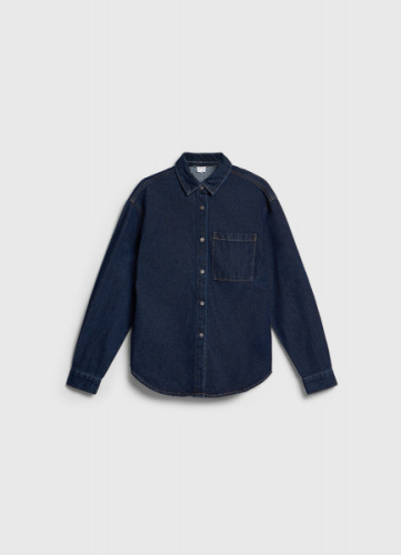 Джинсовая рубашка для девочек, Синий
