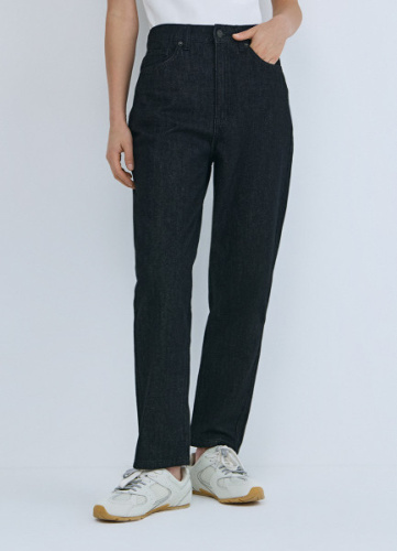 Джинсы Mom с высокой посадкой, Черный