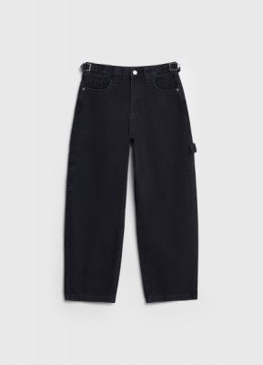 Объёмные джинсы Baggy для девочек, Черный