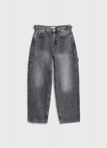 Объёмные джинсы Baggy для девочек, Серый