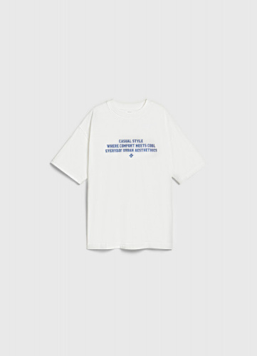 Футболка с принтом для мальчиков, Бежевый